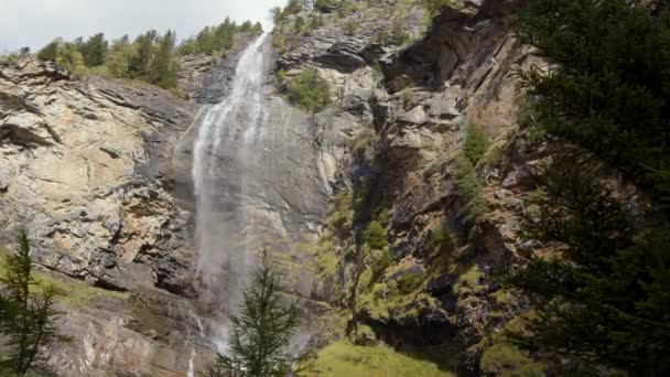 Upływ Czasu Pięknego Wodospadu Maltatal Austria Wysokiej Jakości Materiał — Wideo stockowe