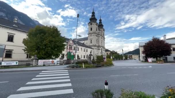 スペインの歴史的なベネディクト会修道院アムPyhrn 上オーストリア 高品質4K映像 — ストック動画