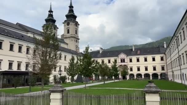Histórico Mosteiro Beneditino Spital Pyhrn Alta Áustria Imagens Alta Qualidade — Vídeo de Stock