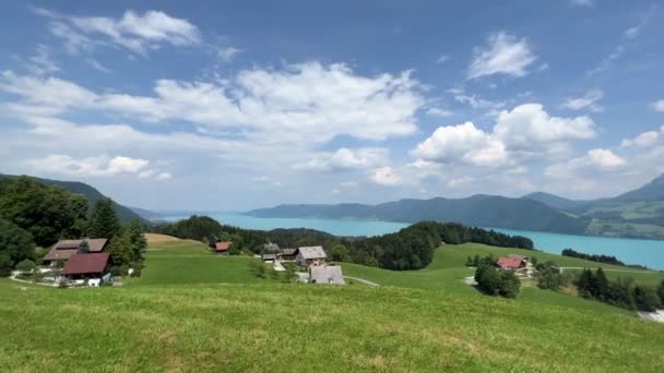Scenic View Attersee Lake Upper Austria High Quality Fullhd Footage — Stock Video