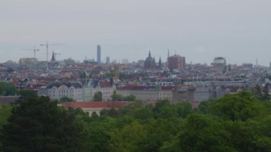 Yazın Viyana manzarası. Yüksek kalite 4k görüntü