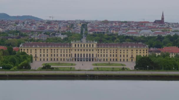 Timelapse Císařského Schönbrunnova Paláce Vídni Rakousko Vysoce Kvalitní Záběry — Stock video