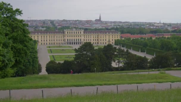 Vista Del Palacio Imperial Schoenbrunn Viena Austria Imágenes Alta Calidad — Vídeos de Stock
