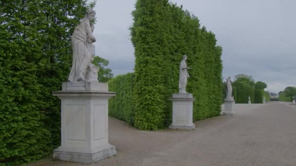 Άποψη Του Αυτοκρατορικού Παλατιού Schoenbrunn Στη Βιέννη Αυστρία Υψηλής Ποιότητας — Αρχείο Βίντεο