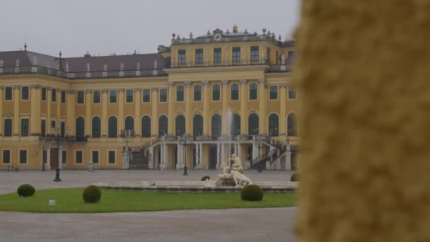 Widok Cesarskiego Pałacu Schoenbrunn Wiedniu Austria Wysokiej Jakości Materiał — Wideo stockowe