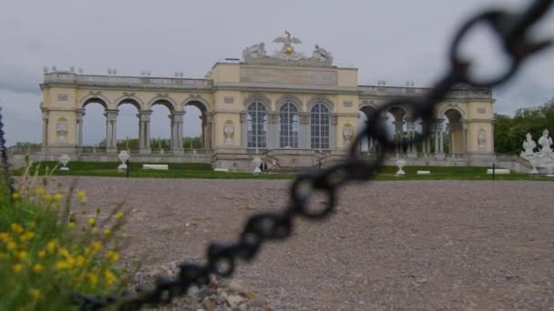 Gloriette Pałacu Schoenbrunn Wiedniu Wysokiej Jakości Materiał — Wideo stockowe