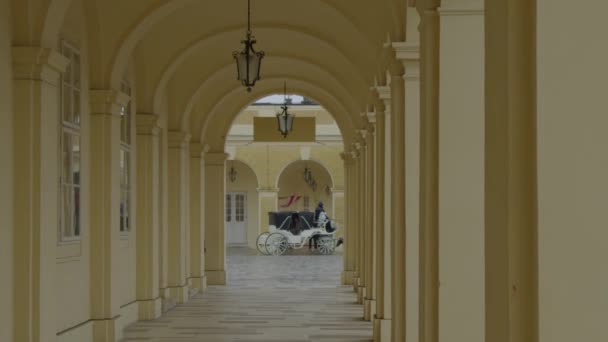 Kaiserliches Schloss Schönbrunn Wiener Innenhof Hochwertiges Filmmaterial — Stockvideo