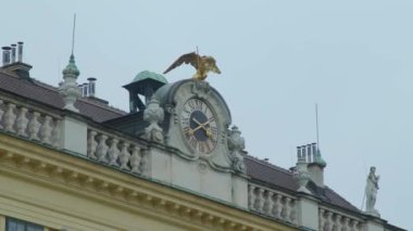 Avusturya, Viyana 'daki İmparatorluk Schoenbrunn Sarayı manzarası. Yüksek kalite 4k görüntü