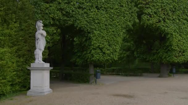 Статуя Барокко Дворце Шёнбрунн Вене Австрия Высококачественные Кадры — стоковое видео