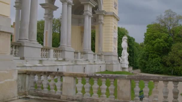 Gloriette Στο Schoenbrunn Palace Βιέννη Υψηλής Ποιότητας Πλάνα — Αρχείο Βίντεο