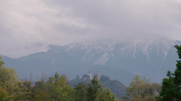 Načasovaná Mračna Alpských Hor Vysoce Kvalitní Záběry — Stock video