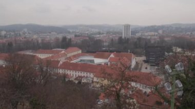 Graz Geidorf şehir manzarası, Avusturya. Yüksek kalite 4k görüntü