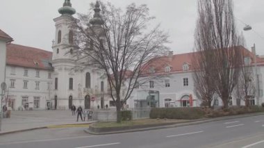 Avusturya 'nın Graz bölgesindeki Mariahilfer Kilisesi. Yüksek kalite 4k görüntü