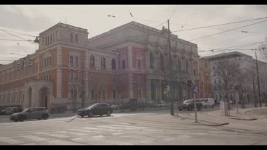 Avusturya, Viyana 'da borsa binası. Yüksek kalite 4k görüntü