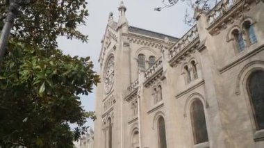 Paris Kilisesi Notre Dame De La Croix. Yüksek kalite 4k görüntü