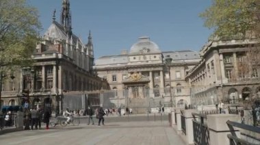 Palais de Justice de Paris. Yüksek kalite 4k görüntü