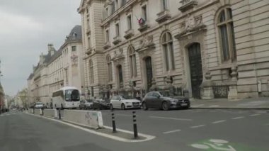 Paris, Fransa 'daki ünlü Sorbonne üniversite binaları. Yüksek kalite 4k görüntü
