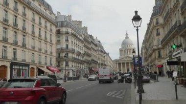 Paris 'teki Pantheon anıtı. Yüksek kalite 4k görüntü