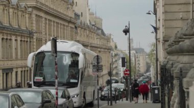 Paris, Fransa 'daki ünlü Sorbonne üniversite binaları. Yüksek kalite 4k görüntü