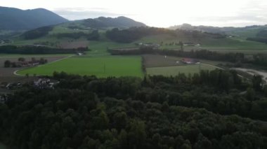 Yukarı Avusturya 'daki Ternberg yakınlarındaki Enns Nehri. Yüksek kalite 4k görüntü
