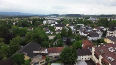 Yukarı Avusturya 'daki Sierning şehir merkezi. Yüksek kalite 4k görüntü