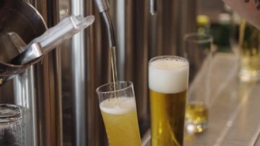 Lokantada bira içiliyor. Yüksek kalite 4k görüntü