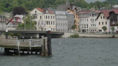 Gmunden Gruenberg, Traunstein ve Erlakogel Dağları. Yüksek kalite 4k görüntü