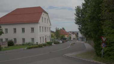 Schlierbach şehir merkezi, Yukarı Avusturya. Yüksek kalite 4k görüntü