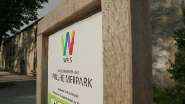Yukarı Avusturya, Wels 'deki Pollheimerpark halk parkı. Yüksek kalite 4k görüntü