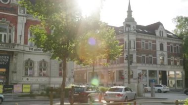 Yukarı Avusturya, Wels 'deki Pollheimerpark halk parkı. Yüksek kalite 4k görüntü