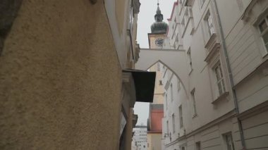 Linz Stadtpfarrkirche Katolik şehir kilisesi. Yüksek kalite 4k görüntü