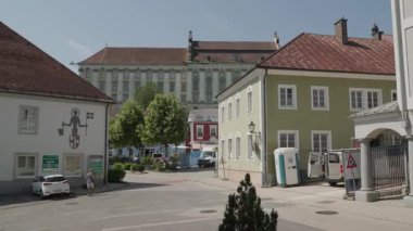 Yukarı Avusturya 'daki St. Florian kasabası. Yüksek kalite 4k görüntü