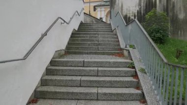 Yukarı Avusturya, Ansfelden 'de besteci Anton Bruckner' ın doğum evi. Yüksek kalite 4k görüntü