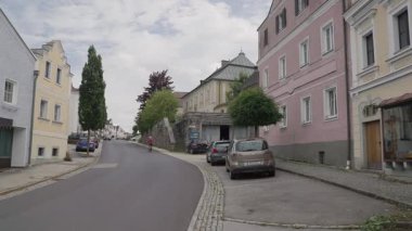 Yukarı Avusturya 'daki Neufelden' in merkezi. Yüksek kalite 4k görüntü