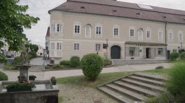 Yukarı Avusturya 'daki Neufelden' in merkezi. Yüksek kalite 4k görüntü