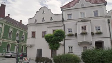 Yukarı Avusturya 'daki Neufelden' in merkezi. Yüksek kalite 4k görüntü