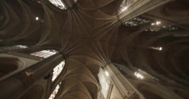 Neo Gotik Katedral Linz 'deki tırtıklı kasa. Yüksek kalite 4k görüntü