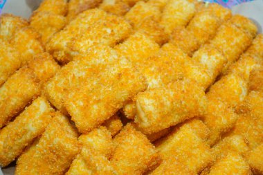 Close up picture bunch of Risoles from high angle