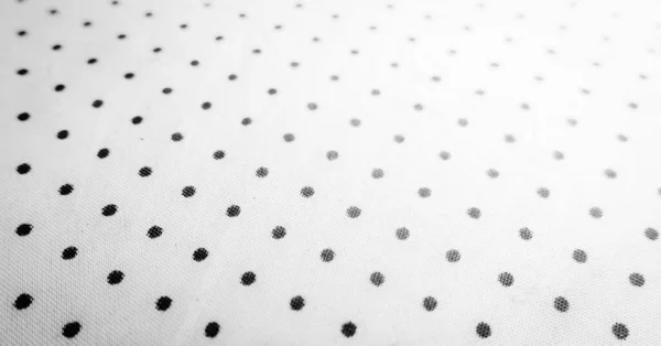 Tekstura Tła Tkaniny Białej Czarną Kropką Projekt Karty Zaproszenia Lub — Zdjęcie stockowe
