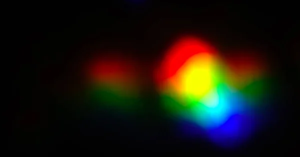 Rainbow Color Isolated Black Background Design Card Celebrating Pride Day — Stock Photo, Image