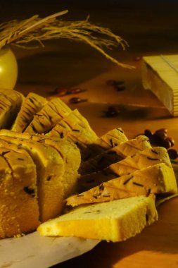 Yakın çekim fotoğrafçılığında kuru yaprağın arkaplan dokusu 