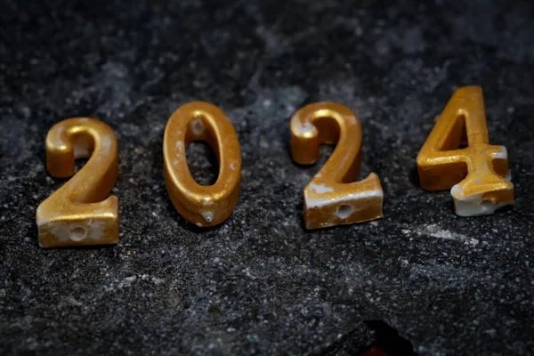 2024 on the keyboard, New Year job target concept or Concept of planning, goal, challenge, new year resolution.