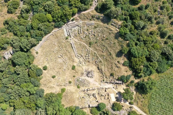 Luftbilder Von Erythrai Ancient City — Stockfoto