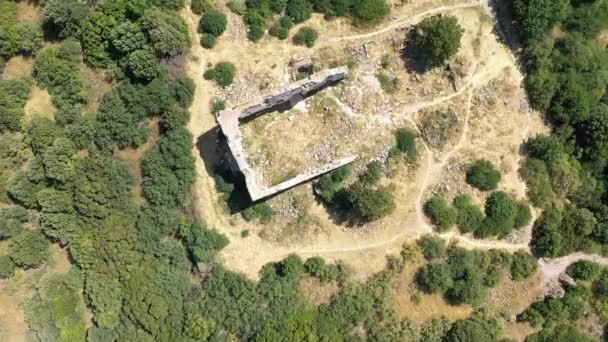 Flygbilder Erythrai Ancient City — Stockvideo