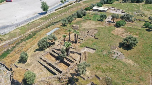 Aerial Footage Flagged Mound Smyrna — Stock Photo, Image