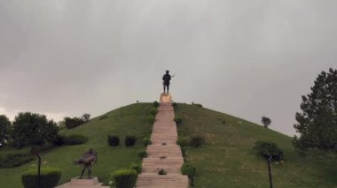 Dumlupinar War of Independence Martyrdom, Dumlupinar, Turkey. High quality FullHD footage