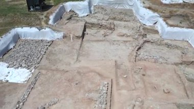 the place where izmir was first established, yesilova mound - IZMIR - TURKEY. High quality FullHD footage