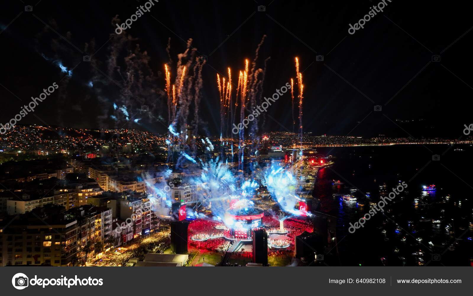 Drone Image Most Crowded Concert Turkey Celebration 100Th Anniversary