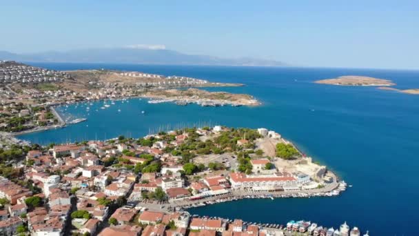 Foca Town District Turkeys Izmir Province Aegean Coast High Quality — Stockvideo