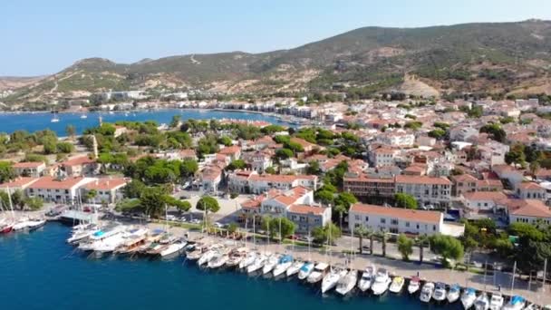 Foca Town District Turkeys Izmir Province Aegean Coast High Quality — Stockvideo